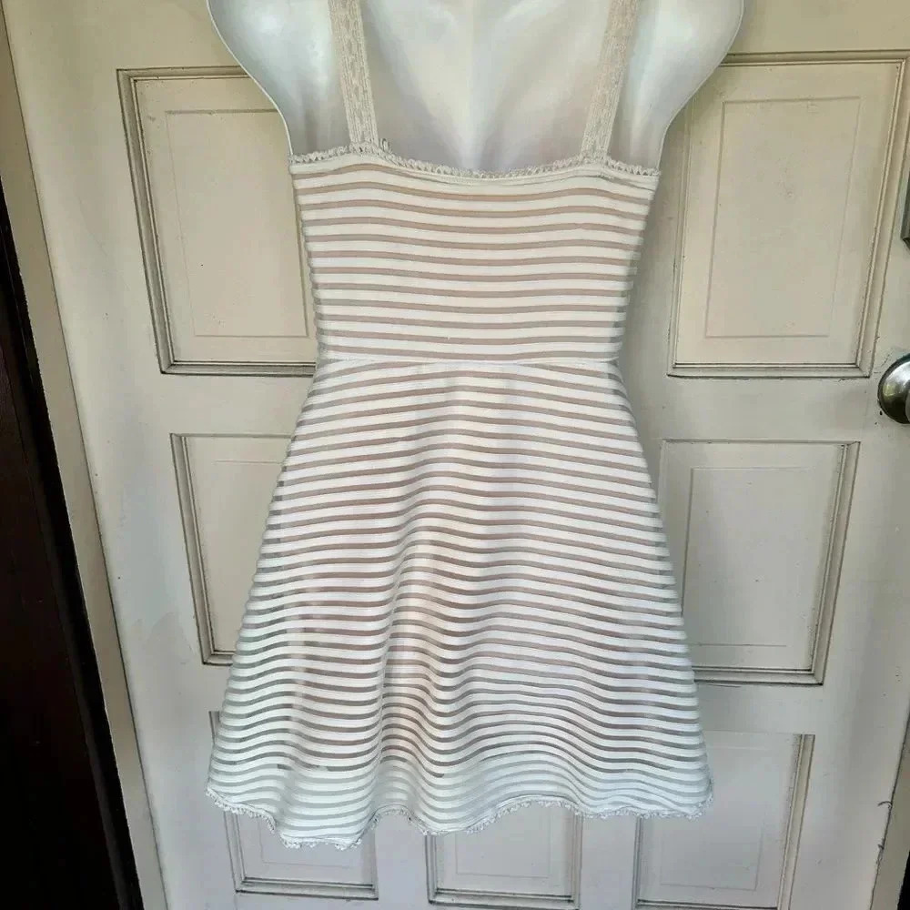- Free People fit and flare  dress with crochet straps. - Picture 2 of 4